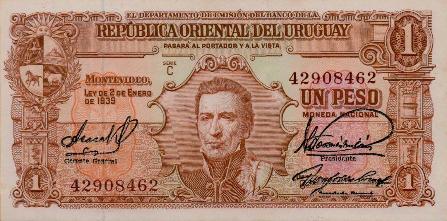 Uruguay 1 1939 UNC P-35/b4